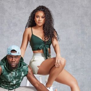 fabletics x eniko hart green bow low support bra